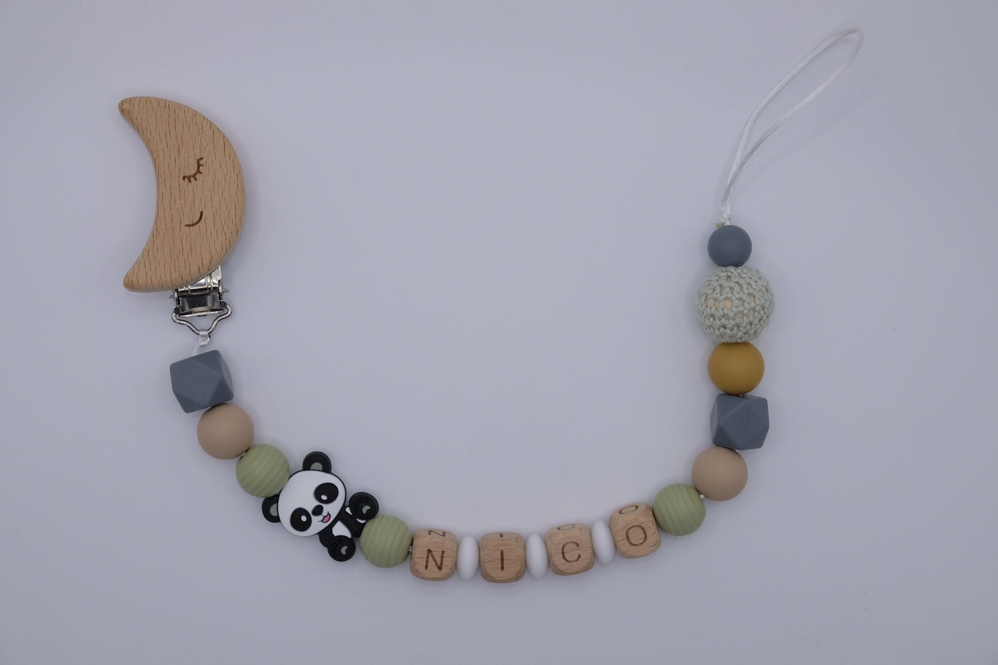 Nuggikette Panda, langlebig und pflegeleicht