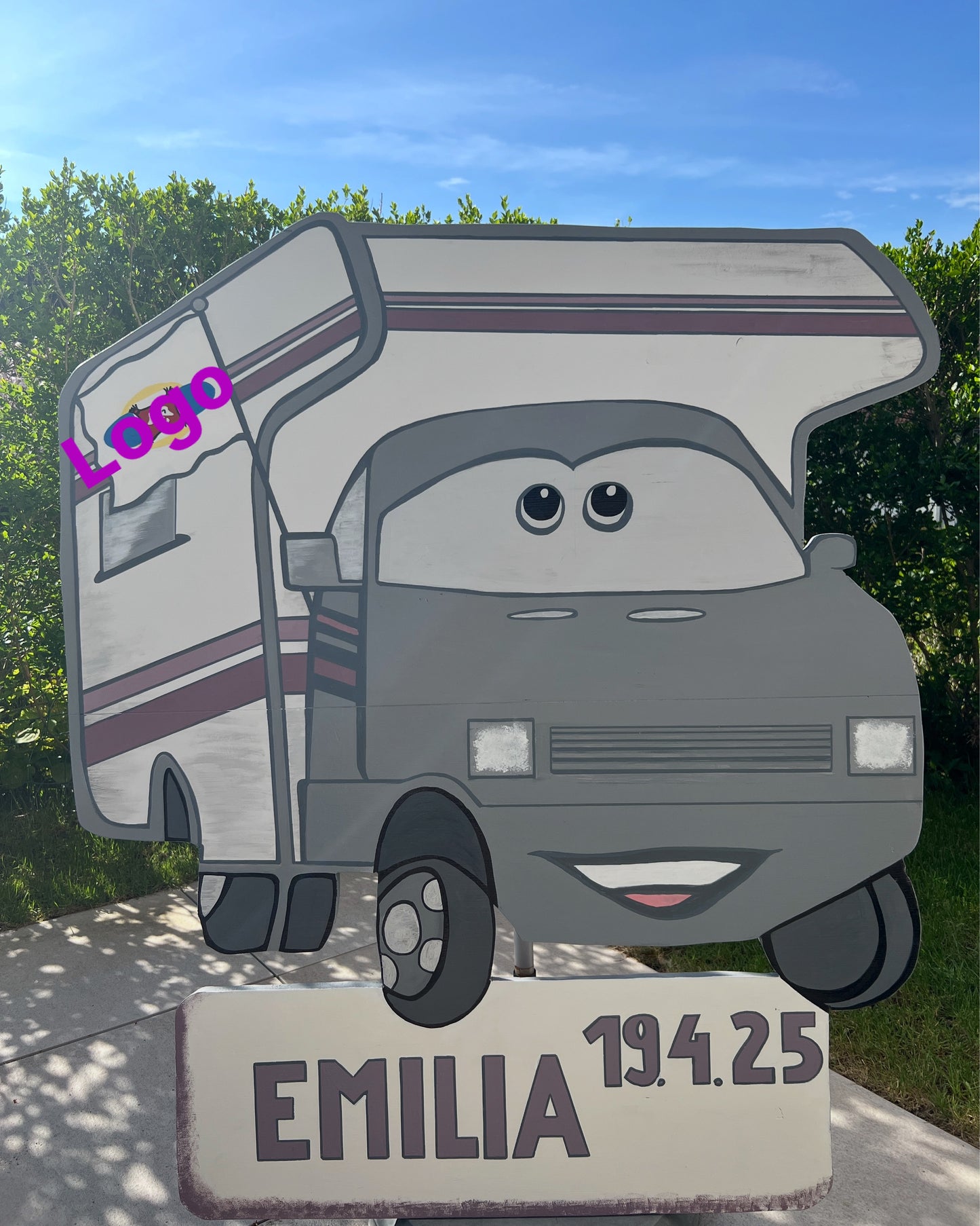 Einzigartiges Babypräsent Geburtstafel XXL