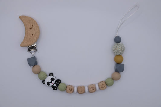 Nuggikette Panda, langlebig und pflegeleicht